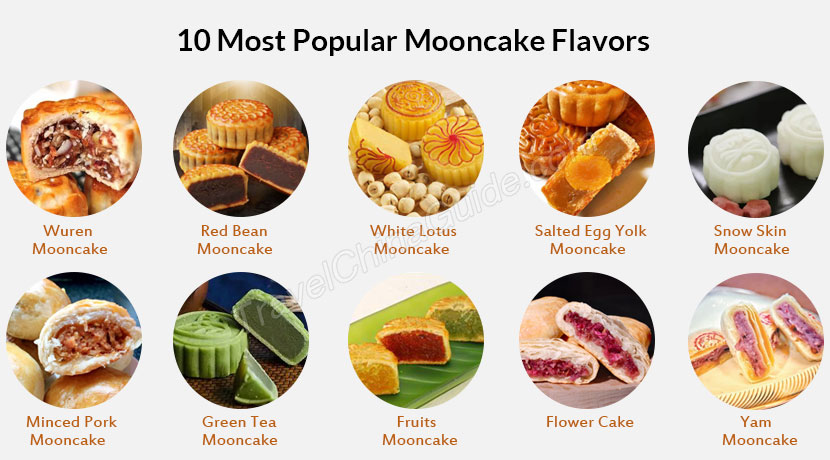 mooncake 10 sabores de pastel de luna