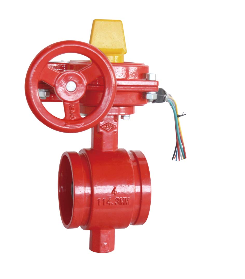 grooved butterfly valve válvula de mariposa ranurada