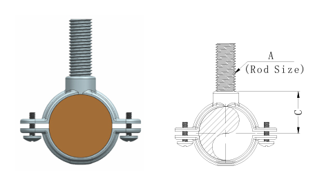 colgador de anillo dividido