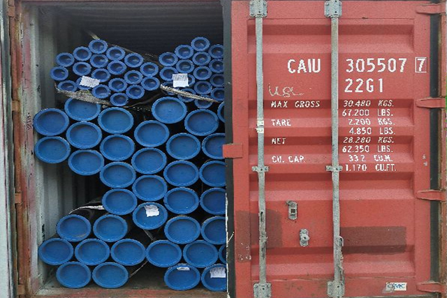 Entrega de tubería sin soldadura de acero al carbono