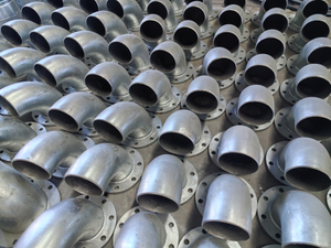 Codo de carbono de 90° Mesa soldada D/ Tabla E/ ASME B16/DIN F4/BS 5163 Tubería fabricada con brida para sistema de agua