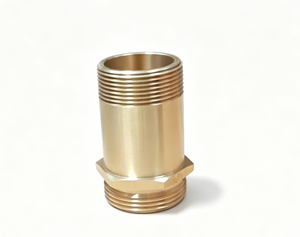 Adaptador de manguera contra incendios con boquilla de estante de latón de 1 1/2 pulgadas | Accesorio de protección contra incendios con rosca macho NPT X NST de 2,5 pulgadas