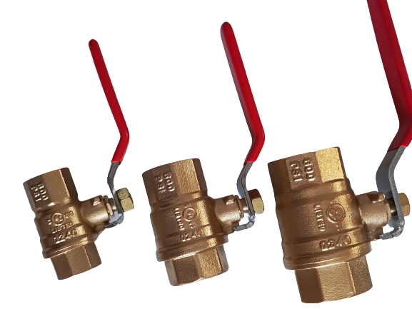 v&aacute;lvula de bola de bronce