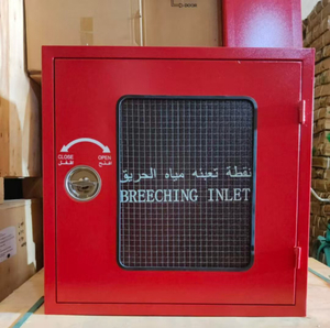 Gabinete de válvulas y entrada de recámara contra incendios