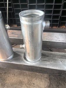 Tubos de acero prefabricados con boquillas roscadas soldadas bidireccionales