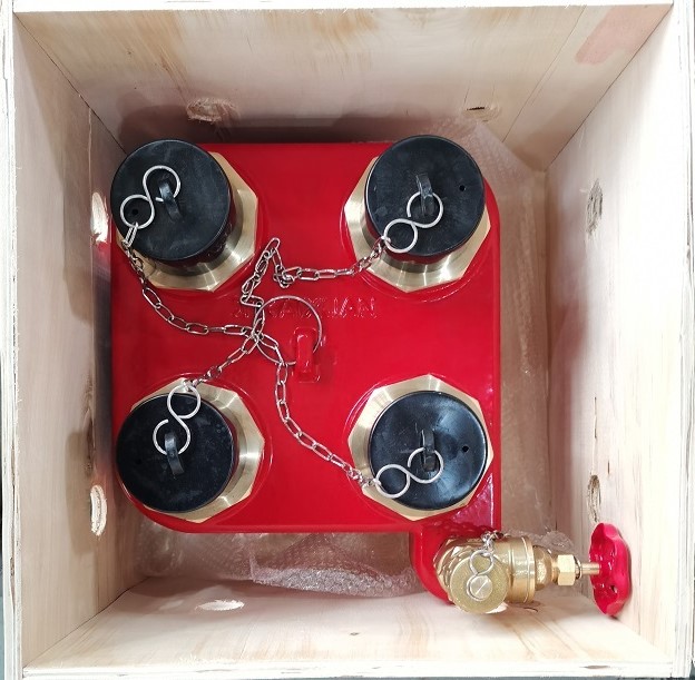 Conexión siamesa para bomberos de 2 y 4 vías para sistemas de boca de incendios